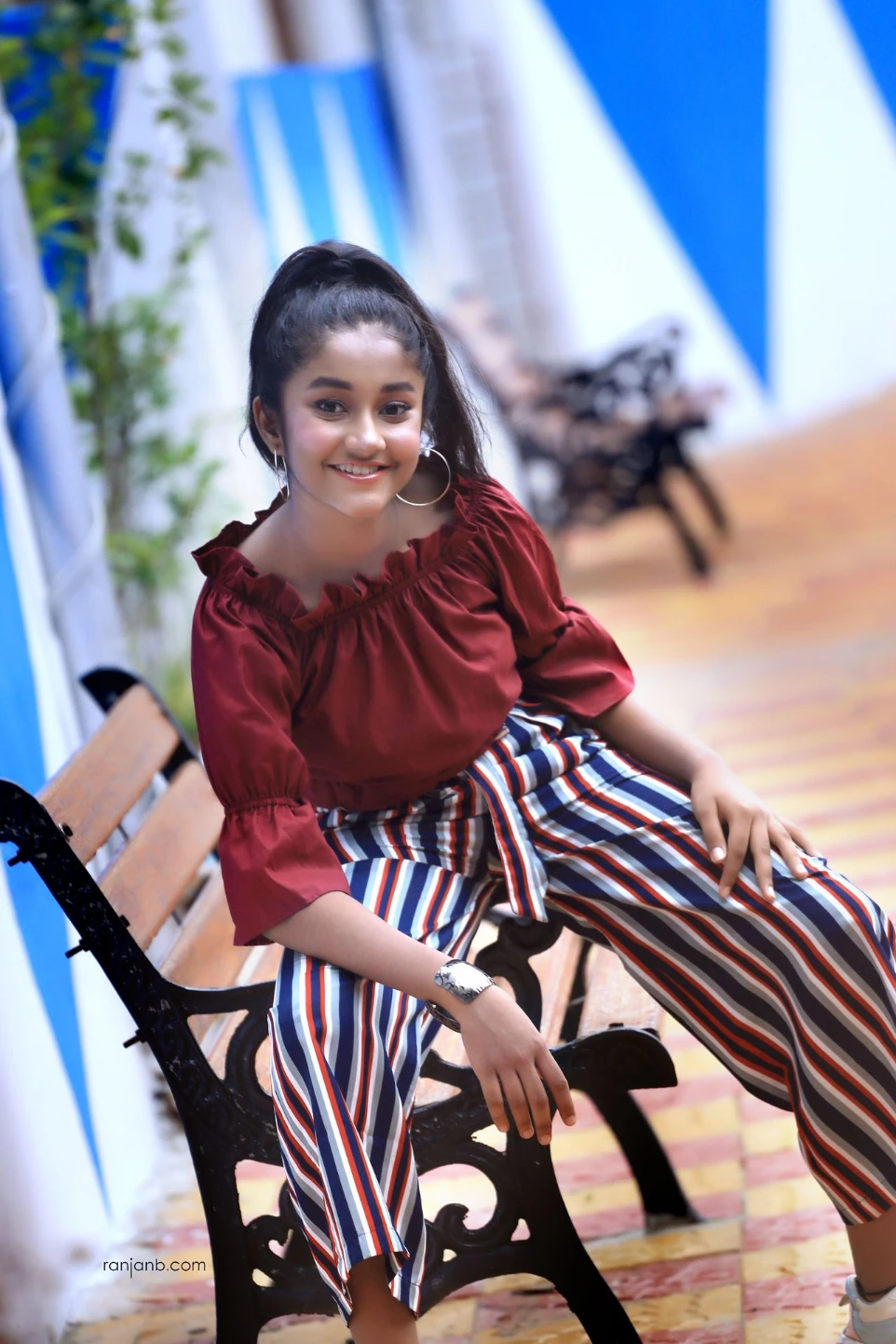 Ridhi Rajak during an outdoor fashion and commercial photoshoot in Kolkata, showcasing her versatility as a kid fashion model and child artist.
